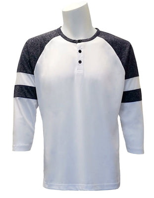 Adult 3 Buttons Baseball T-Shirts (Style# BT350)